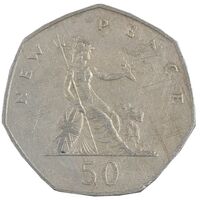 سکه 50 نیو پنس 1981 الیزابت دوم - EF45 - انگلستان