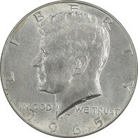 سکه نیم دلار 1965 کندی - AU58 - آمریکا