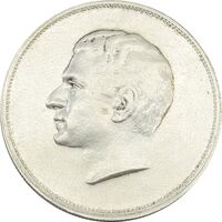 مدال نقره بیست و پنجمین سال سلطنت 1344 - EF40 - محمدرضا شاه
