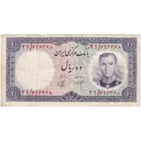 اسکناس 10 ریال 1340 - تک - VF35 - محمد رضا شاه