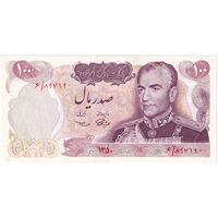 اسکناس 100 ریال 1350 - تک - UNC61 - محمد رضا شاه