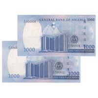 اسکناس 1000 نایرا 2023 جمهوری فدرال - جفت - UNC63 - نیجریه