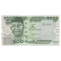 اسکناس 500 نایرا 2023 جمهوری فدرال - تک - AU58 - نیجریه