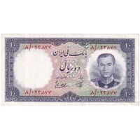 اسکناس 10 ریال 1337 - تک - AU50 - محمد رضا شاه