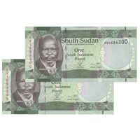 اسکناس 1 پوند بدون تاریخ (2011) جمهوری - جفت - UNC63 - سودان جنوبی