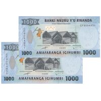 اسکناس 1000 فرانک 2019 جمهوری - جفت - UNC63 - رواندا