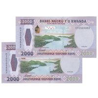 اسکناس 2000 فرانک 2024 جمهوری - جفت - UNC63 - رواندا