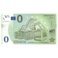 اسکناس 0 یورو بدون تاریخ جمهوری فدرال - قطار معلق ووپرتال - تک - UNC65 - آلمان
