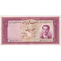 اسکناس 100 ریال کراواتی 1332 - تک - AU53 - محمد رضا شاه