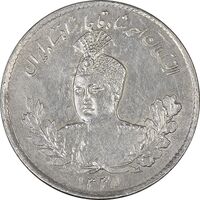 سکه 500 دینار 1335 تصویری - AU53 - احمد شاه