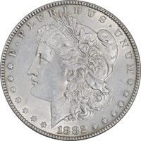 سکه یک دلار 1882 مورگان - MS62 - آمریکا