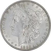 سکه یک دلار 1882 مورگان - MS62 - آمریکا