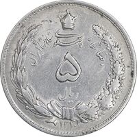سکه 5 ریال 1310 - AU50 - رضا شاه