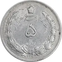 سکه 5 ریال 1310 - AU50 - رضا شاه