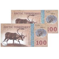 اسکناس 100 پولار دلار 2017 - جفت - UNC66 - شمالگان (قطب شمال)