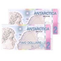 اسکناس 2 دلار 2008 دفتر مبادلات خارجی قطب جنوب - قلمرو وابسته راس - جفت - UNC66 - جنوبگان (قطب جنوب)