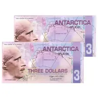 اسکناس 3 دلار 2008 دفتر مبادلات خارجی قطب جنوب - سرزمین شهبانو ماود - جفت - UNC66 - جنوبگان (قطب جنوب)