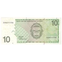 اسکناس 10 گلدن 2016 ویلم-آلکساندر - تک - UNC66 - آنتیل هلند