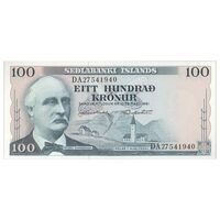 اسکناس 100 کرونا 1961(1974-1980) جمهوری - بانک مرکزی ایسلند - JN₂, GH - تک - UNC65 - ایسلند