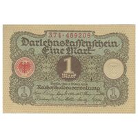 اسکناس 1 مارک 1920 جمهوری وایمار - تک - UNC64 - آلمان