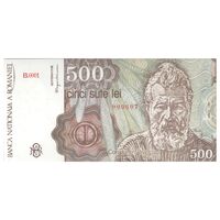 اسکناس 500 لئو 1991 جمهوری - تک - UNC64 - رومانی