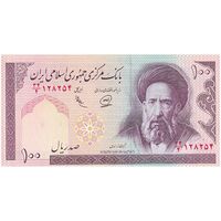 اسکناس 100 ریال (محمدخان - عادلی) - تک - UNC60 - جمهوری اسلامی