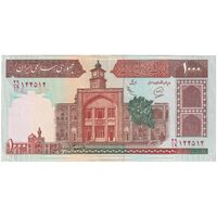 اسکناس 1000 ریال (محمدخان - عادلی) شماره بزرگ - نخ کامپیوتری - تک - AU53 - جمهوری اسلامی