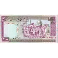 اسکناس 2000 ریال (نمازی - نوربخش) فیلیگران الله - نوشته خوانا - تک - UNC60 - جمهوری اسلامی