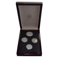 سری مدال های نقره یادبود نودمین سالگرد تاسیس بانک ملی ایران - با جعبه فابریک - UNC - جمهوری اسلامی