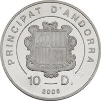 مدال یادبود کلیسای سانتیاگو د کومپوستلا 2005 - PF63 - آندورا