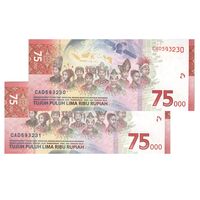اسکناس 75000 روپیه 2020 جمهوری - جفت - UNC64 - اندونزی