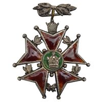 نشان خدمت شهربانی درجه دو - EF - رضا شاه