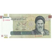 اسکناس 100000 ریال (حسینی - بهمنی) نخ نوع 2 - تک - UNC63 - جمهوری اسلامی