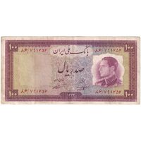 اسکناس 100 ریال 1333 - تک - VF35 - محمد رضا شاه