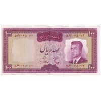 اسکناس 100 ریال (هویدا - سمیعی) - تک - AU50 - محمد رضا شاه