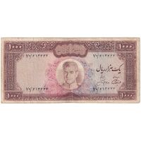 اسکناس 1000 ریال (آموزگار - جهانشاهی) - تک - VF20 - محمد رضا شاه