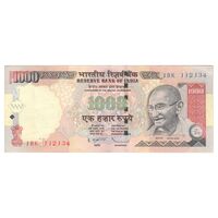 اسکناس 1000 روپیه 2009 جمهوری - بدون نماد روپیه در پشت - تک - EF45 - هند