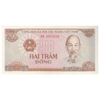اسکناس 200 دانگ 1987 جمهوری سوسیالیستی - شماره سریال کوچک - تک - UNC63 - ویتنام