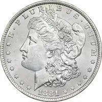 سکه یک دلار 1881O مورگان - MS62 - آمریکا