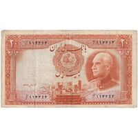 اسکناس 20 ریال پشت فارسی - مهر 1320 - تک - VF20 - رضا شاه
