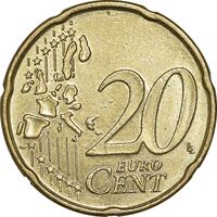 سکه 20 یورو سنت 2004 آلبرت دوم - MS61 - بلژیک