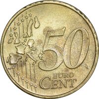 سکه 50 یورو سنت 2002 هنری - AU58 - لوکزامبورگ
