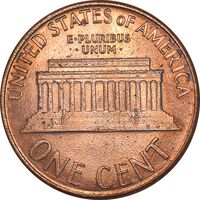 سکه 1 سنت 1987D لینکلن - MS63 - آمریکا