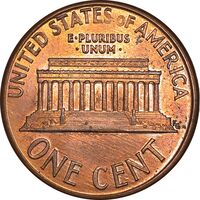 سکه 1 سنت 1990 لینکلن - MS63 - آمریکا