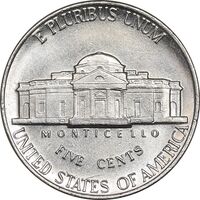 سکه 5 سنت 1989P جفرسون - MS61 - آمریکا