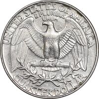 سکه کوارتر دلار 1992P واشنگتن - AU58 - آمریکا