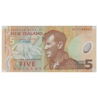 اسکناس 5 دلار 2014 الیزابت دوم - تک - UNC62 - نیوزیلند