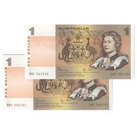 اسکناس 1 دلار بدون تاریخ (1982-1984) الیزابت دوم - Johnston & Stone - جفت - UNC64 - استرالیا