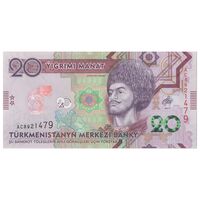اسکناس 20 منات 2020 جمهوری - تک - UNC63 - ترکمنستان