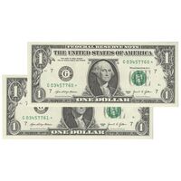 اسکناس 1 دلار 2021 جمهوری فدرال - G (شیکاگو) - جفت - UNC63 - آمریکا
